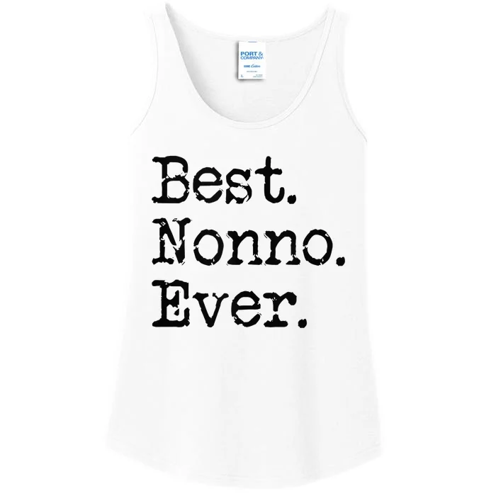 Best Nonno Ever Grandfather Grandpa Gift From Grandchildren Ladies Essential Tank