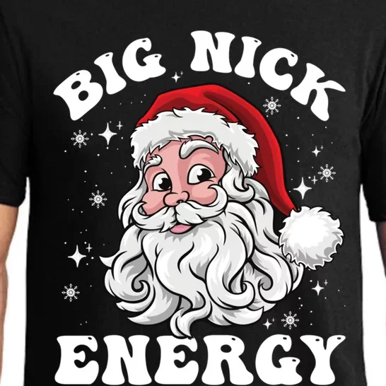 Big Nick Energy Funny Santa Christmas Cool Gift Pajama Set