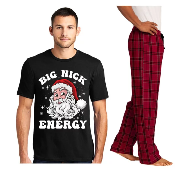 Big Nick Energy Funny Santa Christmas Cool Gift Pajama Set