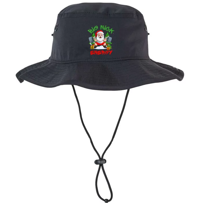 Big Nick Energy Santa Gym Fitness Weight Lifting Christmas Legacy Cool Fit Booney Bucket Hat