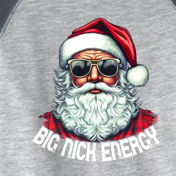 Big Nick Energy Funny Santa Christmas Cute Gift Toddler Fine Jersey T-Shirt