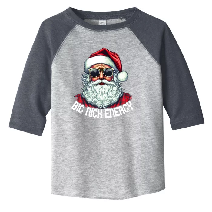 Big Nick Energy Funny Santa Christmas Cute Gift Toddler Fine Jersey T-Shirt