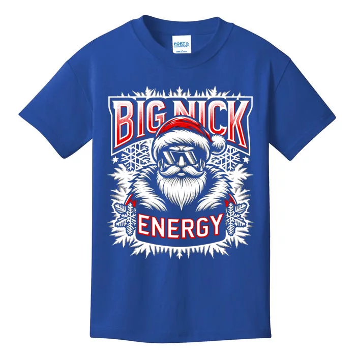 Big Nick Energy Funny Santa Christmas Cute Gift Kids T-Shirt