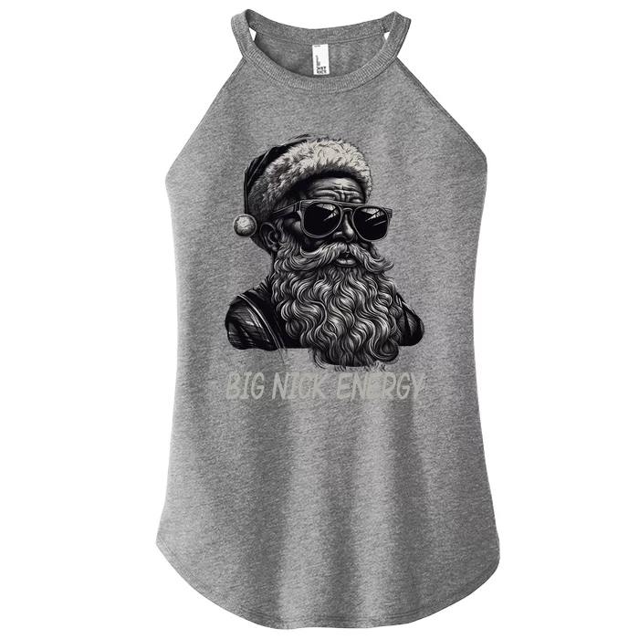 Big Nick Energy Santa Christmas Funny Cool Santa Xmas Women’s Perfect Tri Rocker Tank