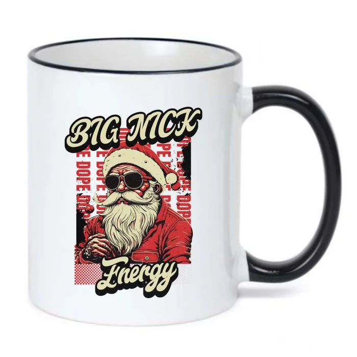 Big Nick Energy Funny Santa Christmas Ugly Christmas Cute Gift Black Color Changing Mug