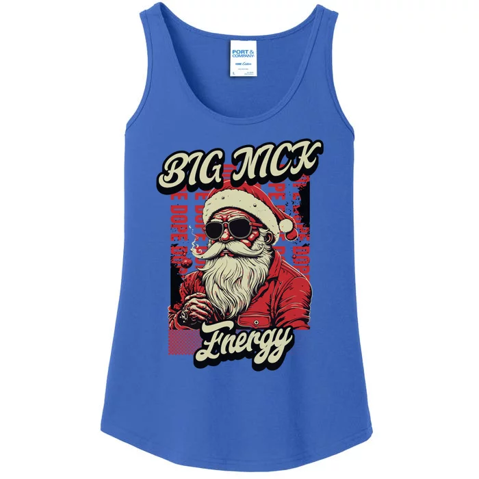 Big Nick Energy Funny Santa Christmas Ugly Christmas Cute Gift Ladies Essential Tank