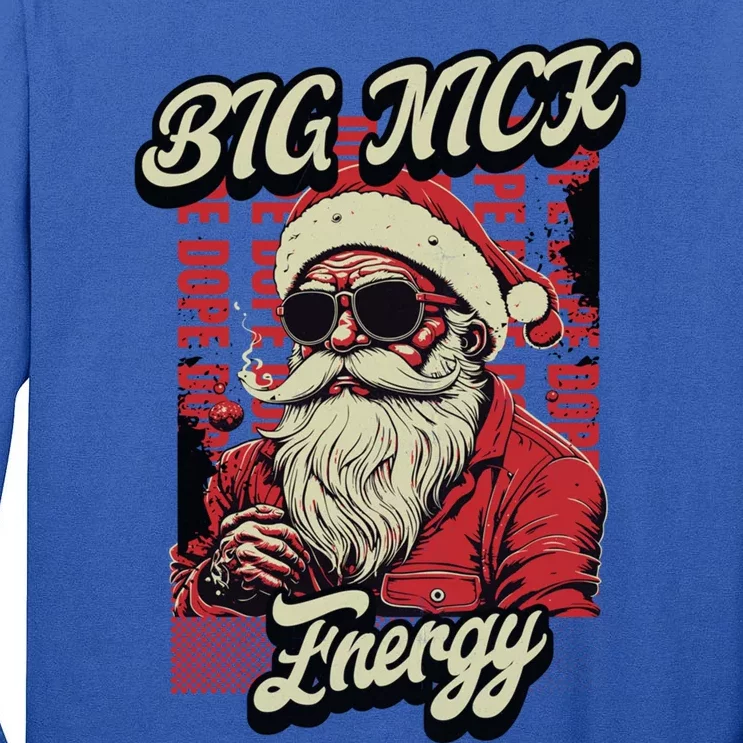 Big Nick Energy Funny Santa Christmas Ugly Christmas Cute Gift Tall Long Sleeve T-Shirt