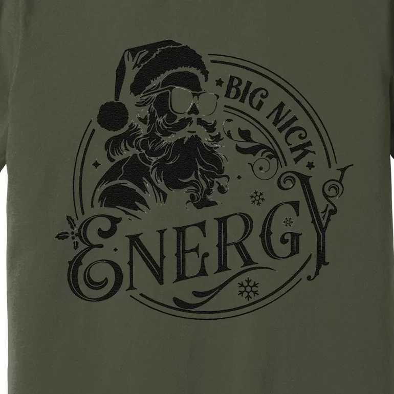 Big Nick Energy Retro Christmas Premium T-Shirt