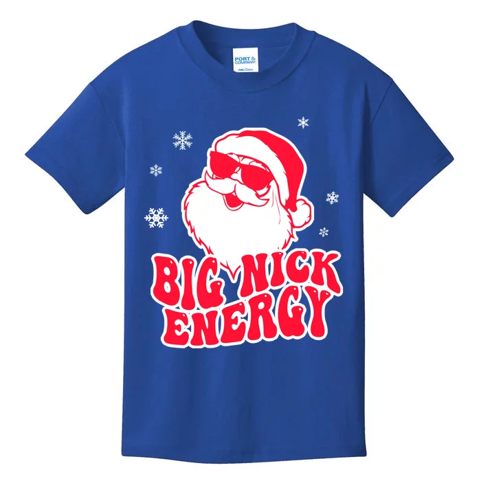 Big Nick Energy Gift Christmas Reindeer Meaningful Gift Cute Xmas Gift Kids T-Shirt