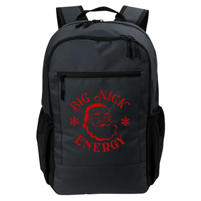 Big Nick Energy Christmas Retro Groovy Funny Vintage Santa Daily Commute Backpack