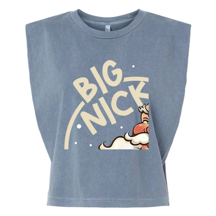 Big Nick Energy Funny SantaS Xmas Christmas Ugly Sweater Cute Gift Garment-Dyed Women's Muscle Tee