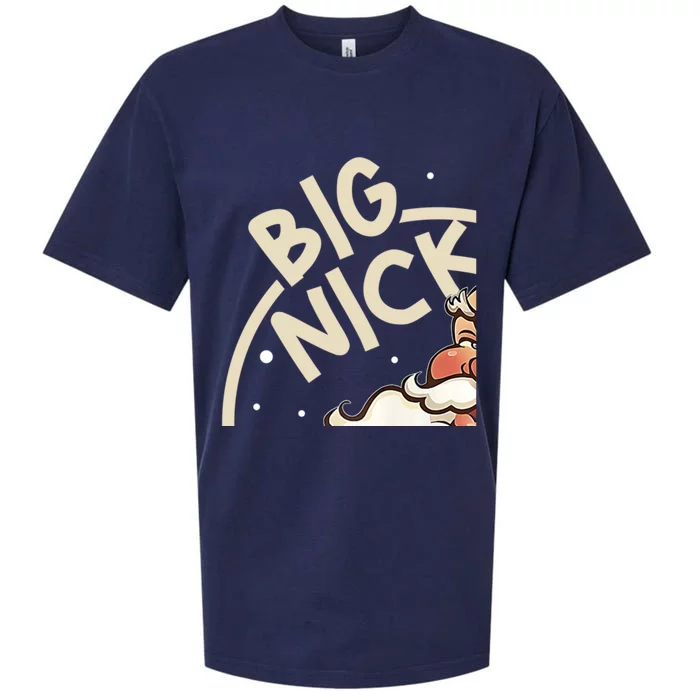 Big Nick Energy Funny SantaS Xmas Christmas Ugly Sweater Cute Gift Sueded Cloud Jersey T-Shirt