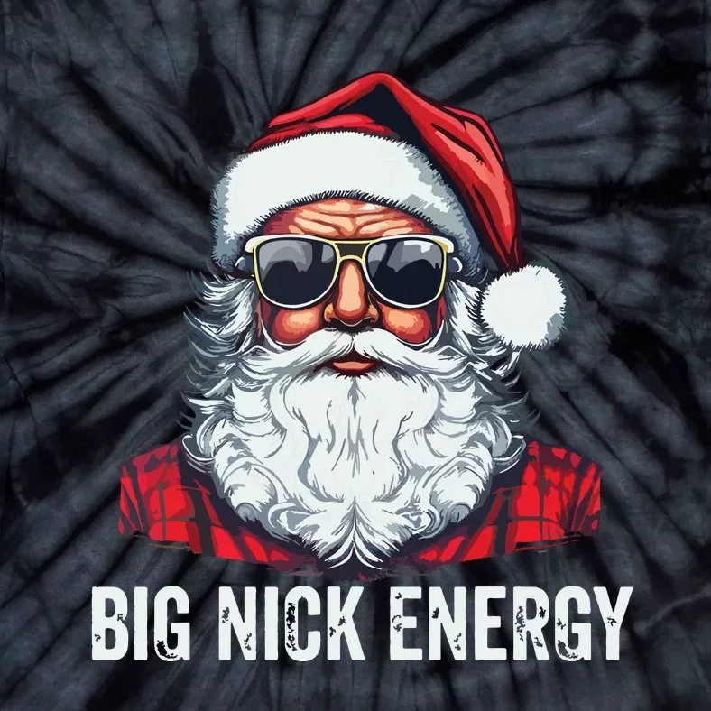 Big Nick Energy Christmas Santa Tie-Dye T-Shirt