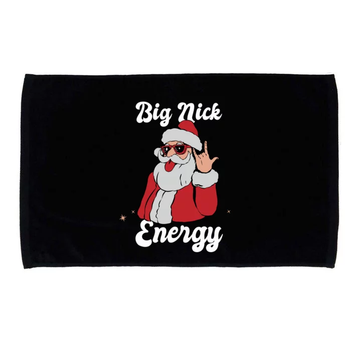 Big Nick Energy Funny Xmas Christmas Meaningful Gift Microfiber Hand Towel