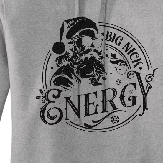 Big Nick Energy Retro Christmas Women's Pullover Hoodie