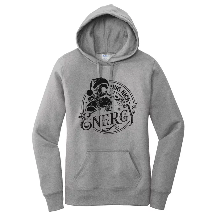 Big Nick Energy Retro Christmas Women's Pullover Hoodie