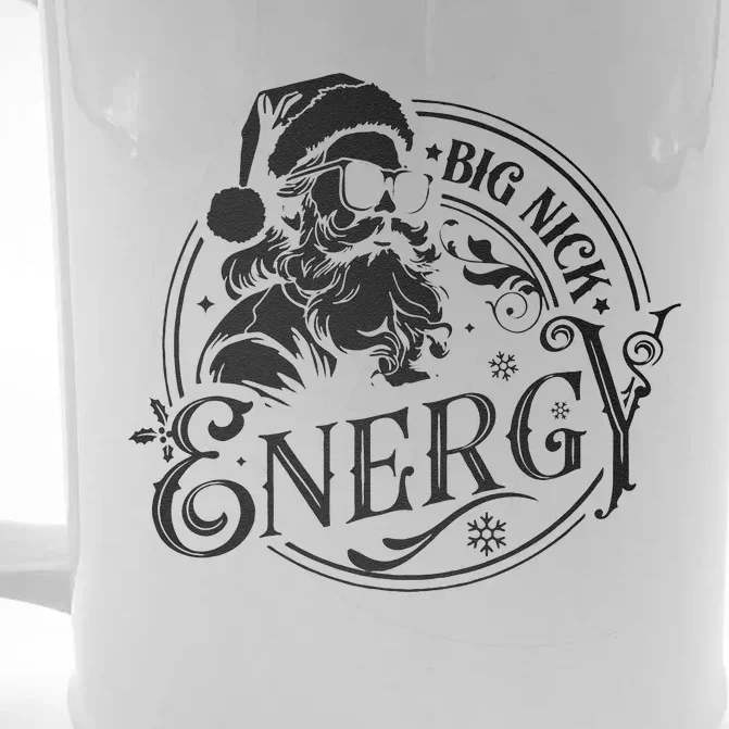 Big Nick Energy Retro Christmas Front & Back Beer Stein