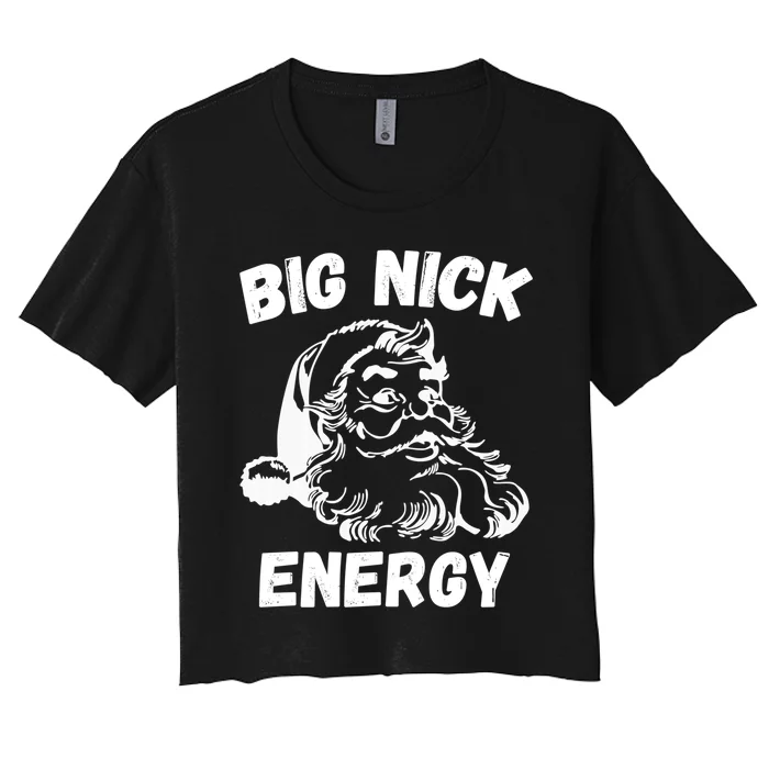 Big Nick Energy Santa Women's Crop Top Tee