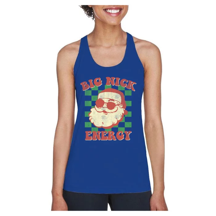 Big Nick Energy Santa Claus Christmas Holiday Cool Gift Women's Racerback Tank