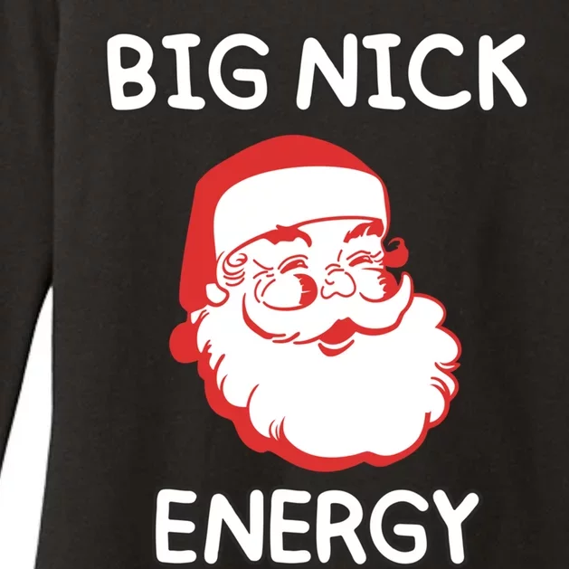 Big Nick Energy Santa Claus Funny Christmas Meaningful Gift Womens CVC Long Sleeve Shirt