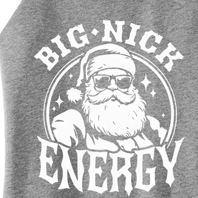 Big Nick Energy Funny Santa Christmas Women’s Perfect Tri Rocker Tank