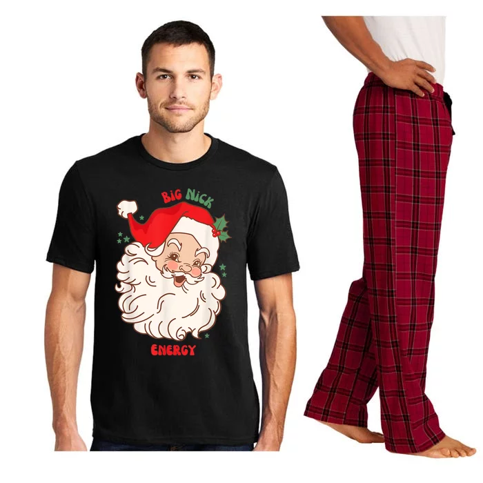 Big Nick Energy Shirt Santa Xmas Funny Christmas Pajama Set