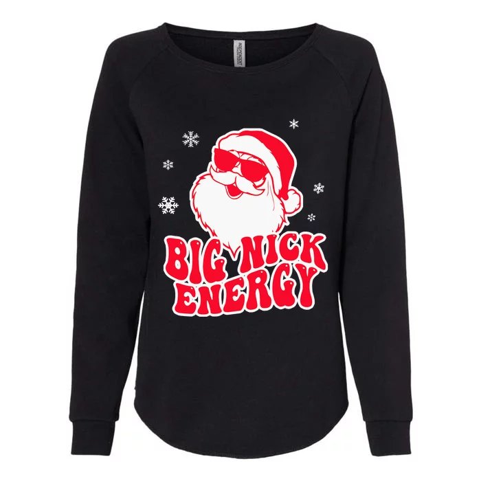 Big Nick Energy Shirt Christmas Reindeer Tshirt Cute Xmas Womens California Wash Sweatshirt