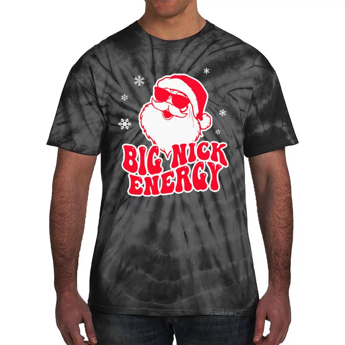 Big Nick Energy Shirt Christmas Reindeer Tshirt Cute Xmas Tie-Dye T-Shirt