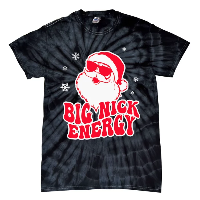 Big Nick Energy Shirt Christmas Reindeer Tshirt Cute Xmas Tie-Dye T-Shirt