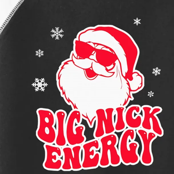 Big Nick Energy Shirt Christmas Reindeer Tshirt Cute Xmas Toddler Fine Jersey T-Shirt