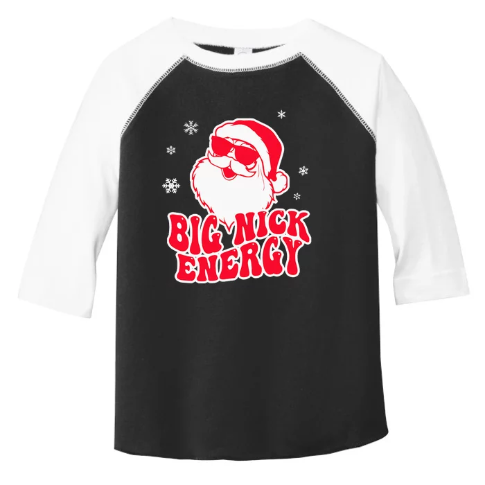 Big Nick Energy Shirt Christmas Reindeer Tshirt Cute Xmas Toddler Fine Jersey T-Shirt