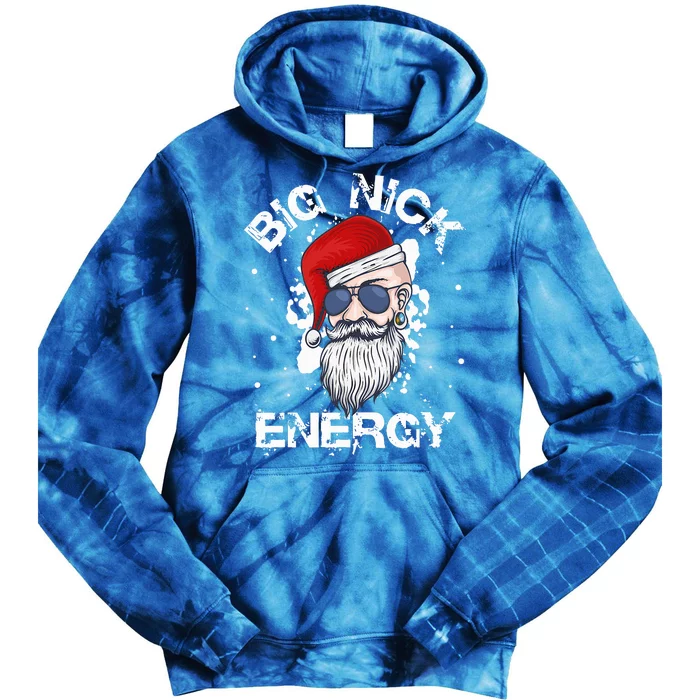 Big Nick Energy Santa Christmas Big Nick Energy Big Nick Tie Dye Hoodie