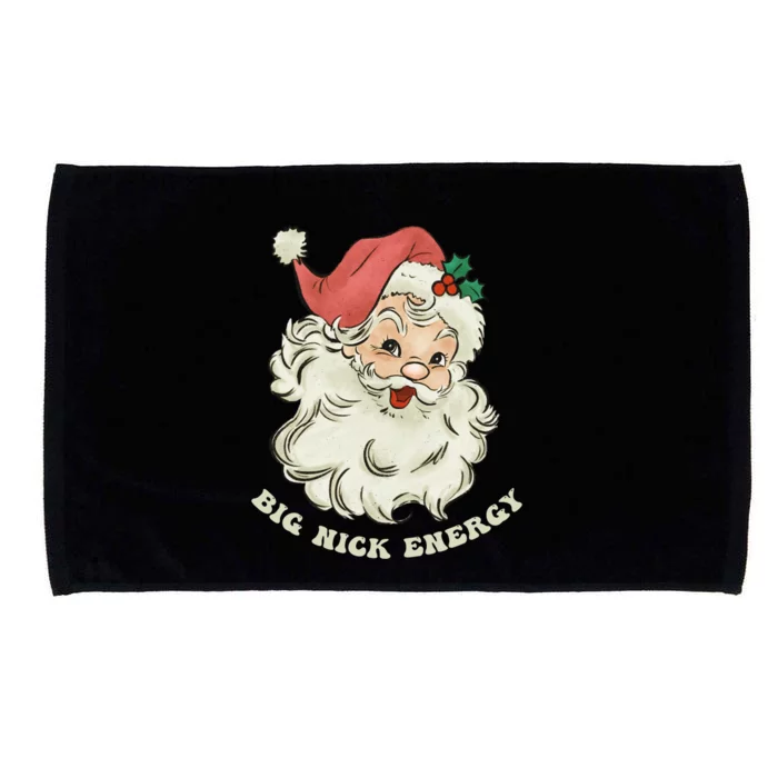 Big Nick Energy Santa Groovy Retro Meaningful Gift Microfiber Hand Towel