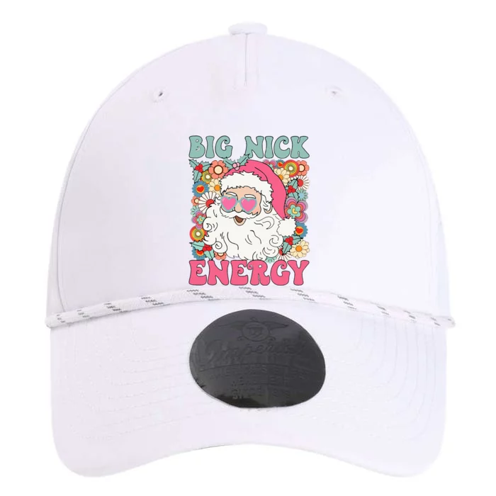 Big Nick Energy Funny Santa Xmas Retro Christmas Performance The Dyno Cap