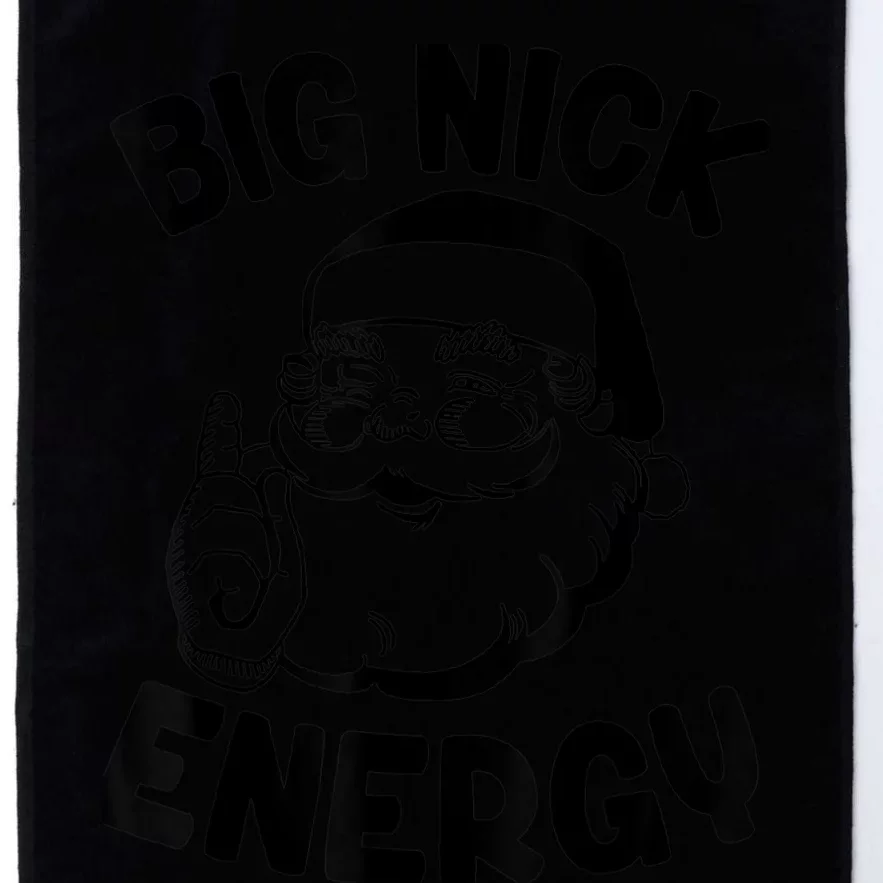 Big Nick Energy Funny Xmas Christmas Platinum Collection Golf Towel