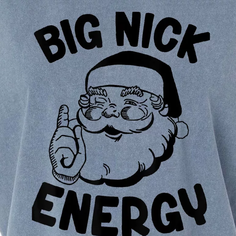 Big Nick Energy Funny Xmas Christmas Garment-Dyed Women's Muscle Tee