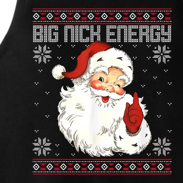 Big Nick Energy Santa Claus Holiday Ladies Tri-Blend Wicking Tank