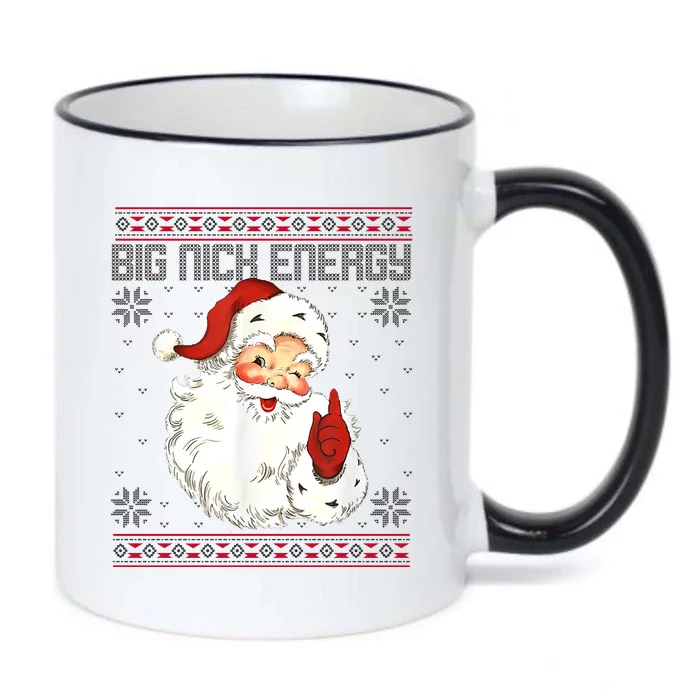 Big Nick Energy Santa Claus Holiday Black Color Changing Mug