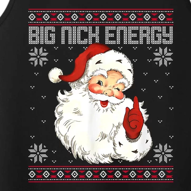 Big Nick Energy Santa Claus Holiday Performance Tank