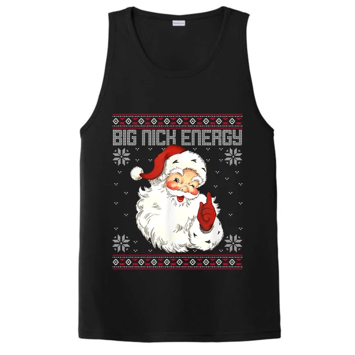 Big Nick Energy Santa Claus Holiday Performance Tank