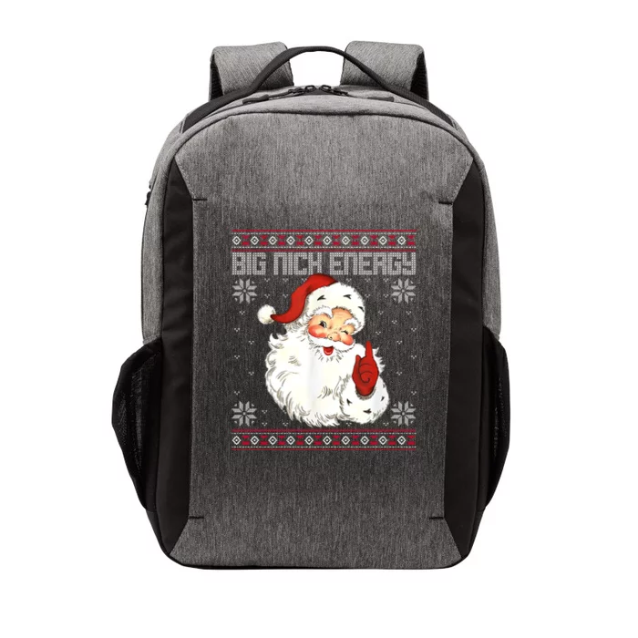 Big Nick Energy Santa Claus Holiday Vector Backpack