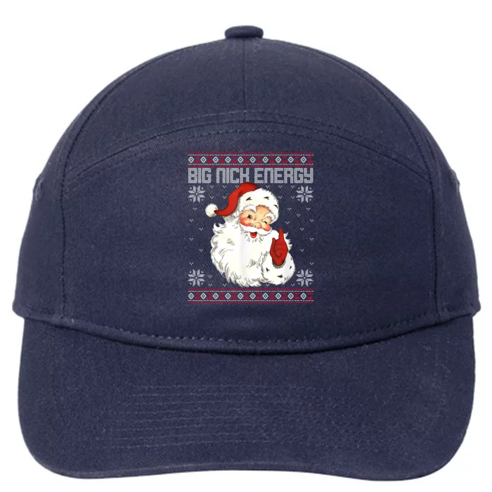 Big Nick Energy Santa Claus Holiday 7-Panel Snapback Hat