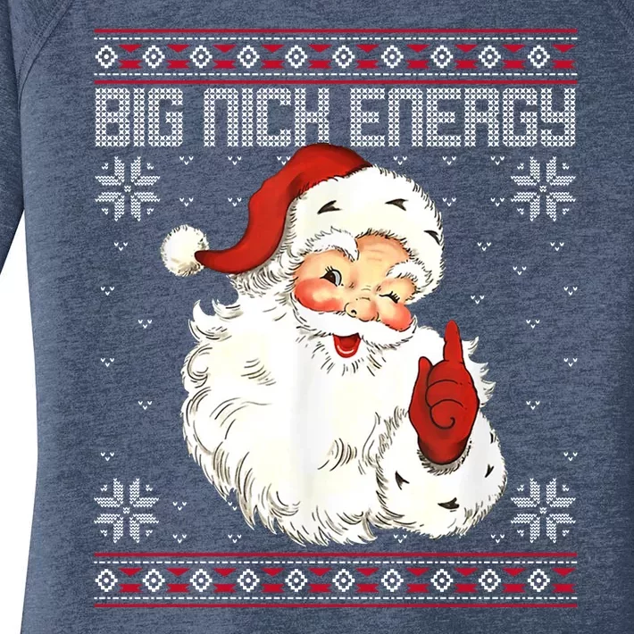 Big Nick Energy Santa Claus Holiday Women's Perfect Tri Tunic Long Sleeve Shirt