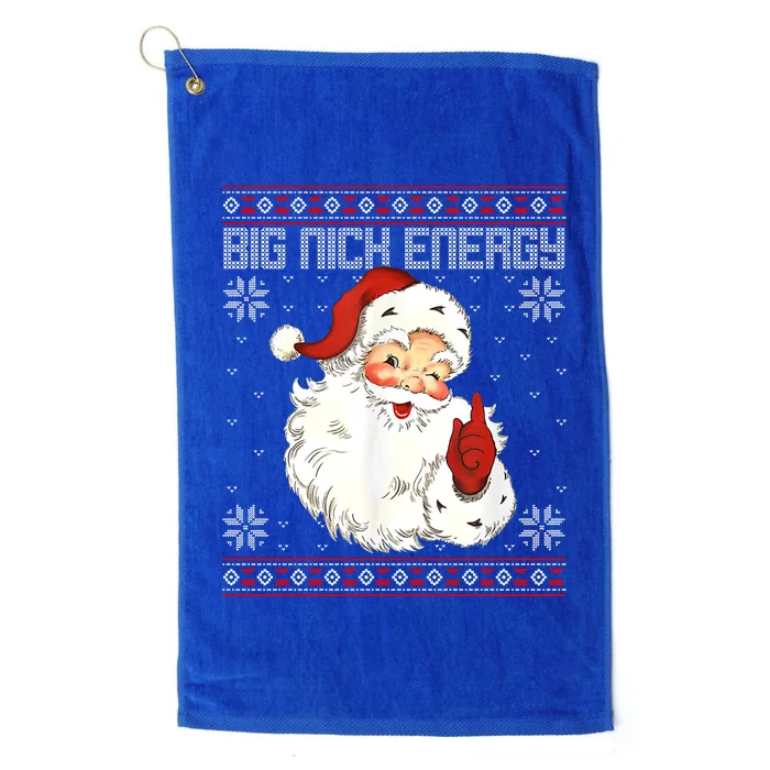 Big Nick Energy Santa Claus Holiday Platinum Collection Golf Towel