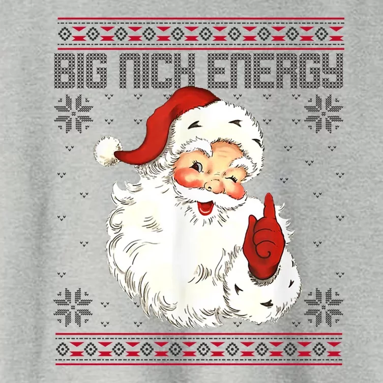 Big Nick Energy Santa Claus Holiday Women's Crop Top Tee