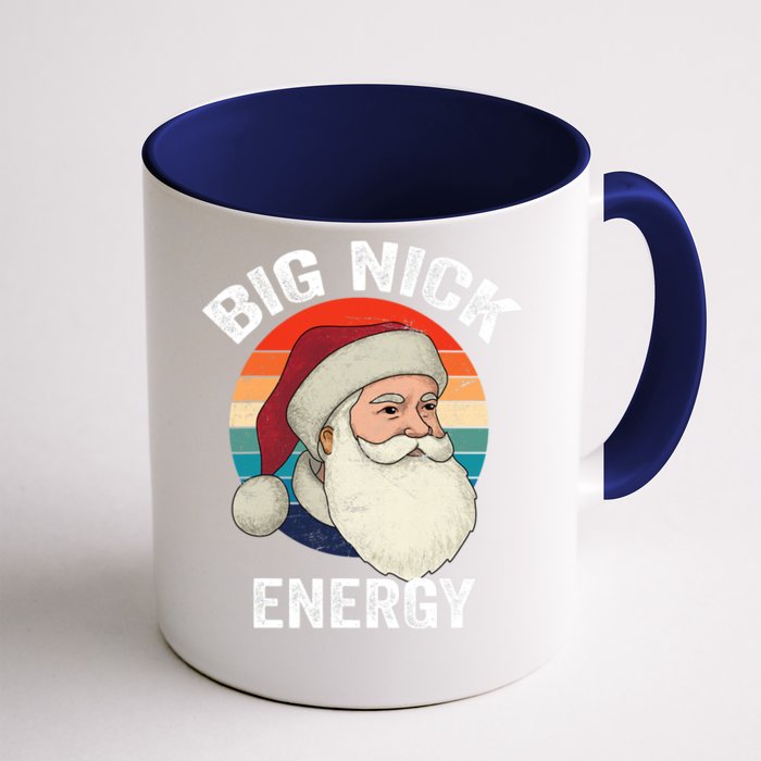 Big Nick Energy Santa Merry Christmas Gift Front & Back Coffee Mug