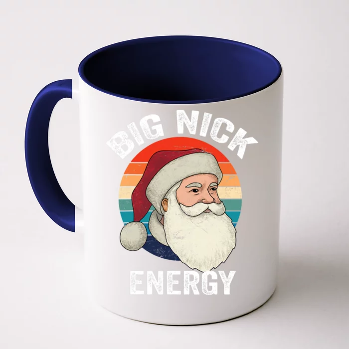 Big Nick Energy Santa Merry Christmas Gift Front & Back Coffee Mug