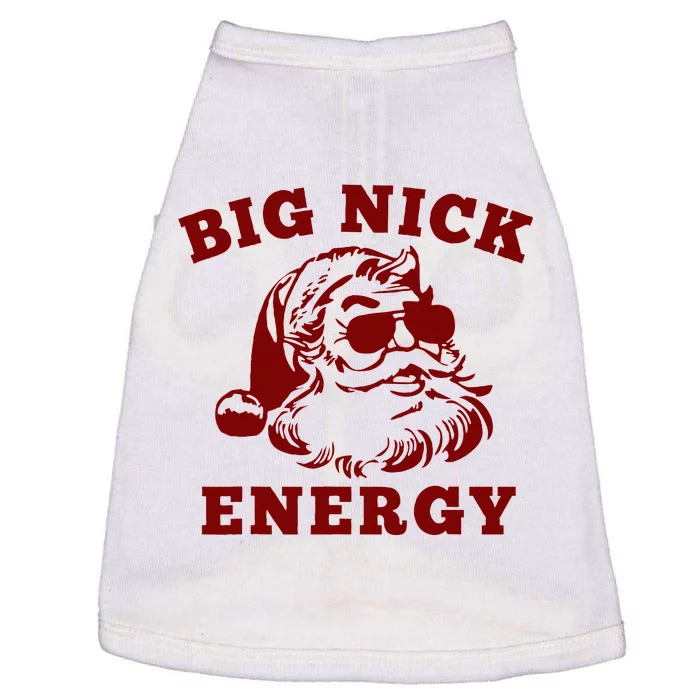 Big Nick Energy Funny Santa Christmas Vintage Doggie Tank