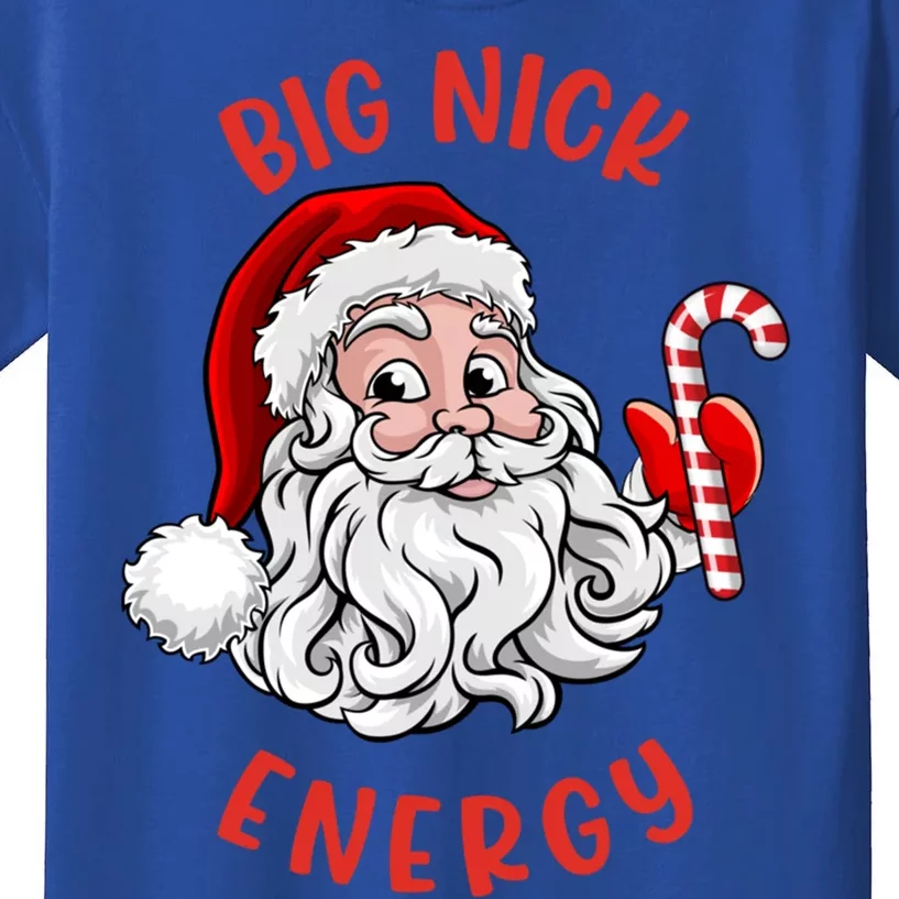 Big Nick Energy Santa Naughty Adult Humor Funny Christmas Gift Kids T-Shirt