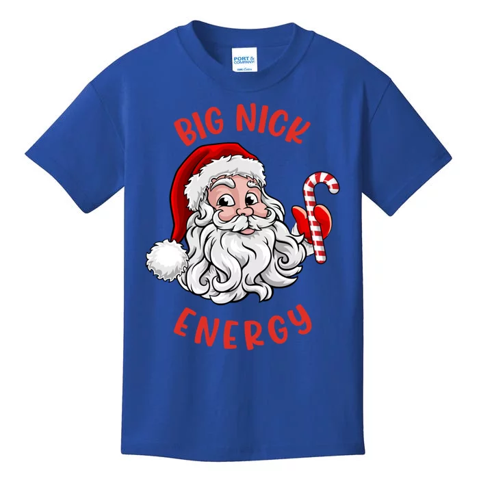 Big Nick Energy Santa Naughty Adult Humor Funny Christmas Gift Kids T-Shirt